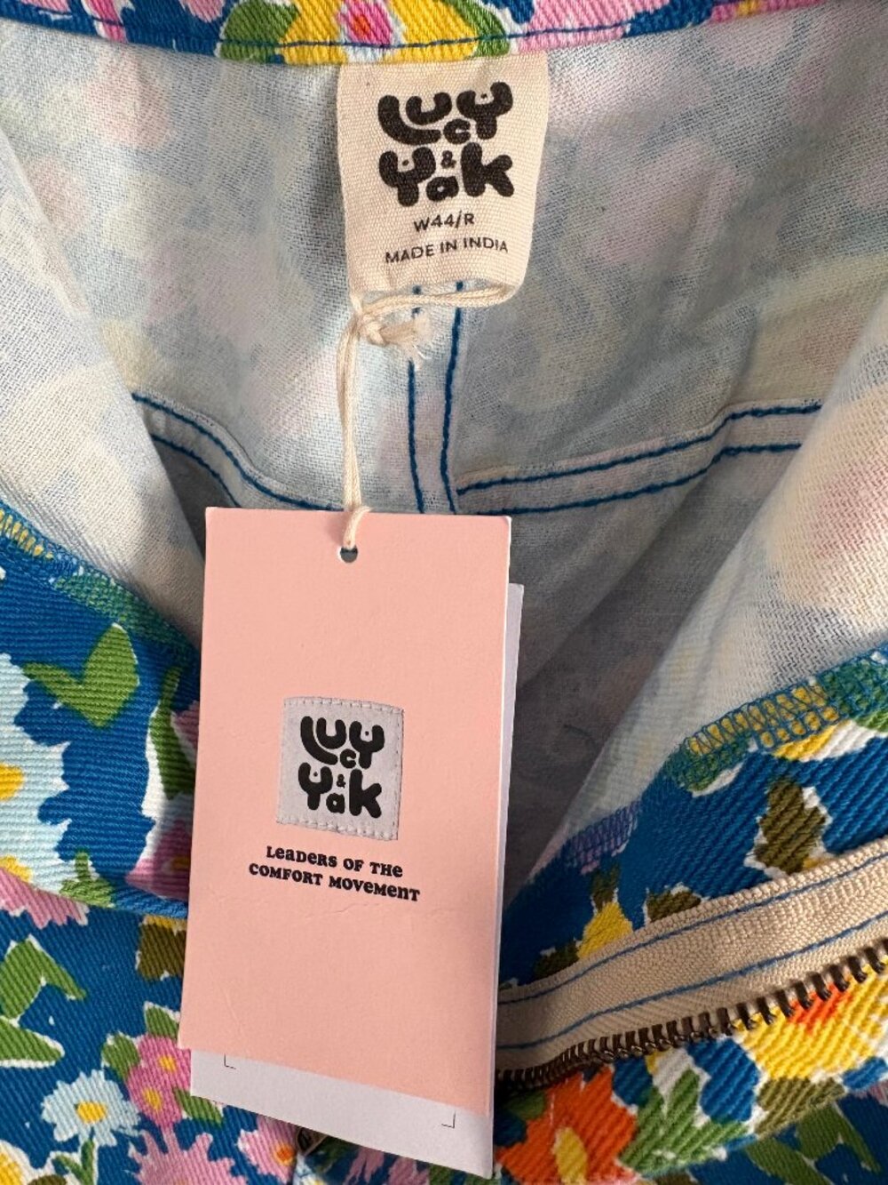 NWT Lucy & Yak floral denim shorts (US 20, UK 24) - Picture 4 of 5